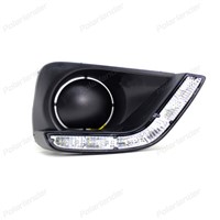 1 pair brightness car styling For Toyota Vios 2014-2015 led drl fog lamps daytime running light
