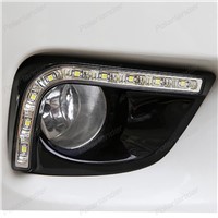 2 pcs/lot Accessories LED fog lamp car styling fog light for toyota Vios 2014-2015 turn signal yellow DRL