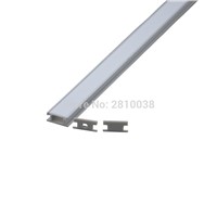 10 X 0.5MSets/Lot H type Extruded Led channel strip profile from AL6063 Led aluminum profile manufacturers for Room floor lights