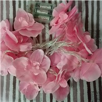 Battery Novelty Blossom orchid Flower Fairy String Lights 4M 20 LEDs Holiday Lighting,Wedding Party Decoration,Mirror light