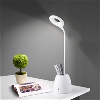 Touch Sensitive LED Desk Lamp Charge adjustable brightness eye protection USB Table Night Light Desk Lamp with Pen Holder