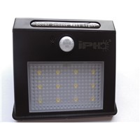 IPHD LED Solar Power PIR Motion Sensor Wall Light Outdoor Waterproof Energy Saving Street Yard Path Home Garden Security Lamp