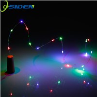 OSIDEN LED Glass Wine Silver Wire String Light  1m  with Battery Powered by 3x CR2032 For Bottle Christmas Party Wedding