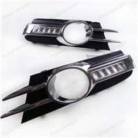 auto accessory  Fog Lamp White DRL Light LED Daytime Running Lights for Volkswagen Rscirocco 2009-2013 Cover Kits