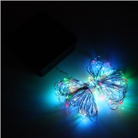 Solar Power Copper Wire Fairy String Lights 33ft 100 LED Waterproof Christmas Wedding Birthday Festival Party Decoration Light