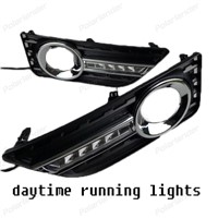 2 pcs Car accessory For T/oyota C/amry 2012-2015  Daytime Running Lights Turn Signal Lamps drl daylights Car LED drl