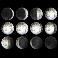 LED Wall Moon Night Light With Remote Control Relaxing Healing Moon LED Nightlight Lamp Home Decoration Indoor LED Wall Light