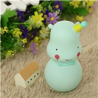 5V 0.4W Creative LED Lamp Luminous Nightlight Hippo Silicone Children Toys Gifts Indoor Home Desk Decoration Night,Christmas