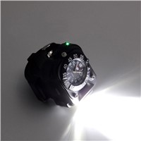 3 modes USB quartz watch flashlight lanternas cree XML T6 waterproof rechargeable battery 2000 lumen torch by gift box