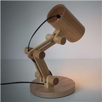 Newest Design Wood Table lamps Desk light Living Room Bedroom Decor 110-240V solid wood table lighting