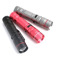 Portable Mini XPE LED Flashlight 3 Modes Super Bright Torch Light Power By 1*AA/ 14500 Battery Tactical Light Black/Gray/Pink