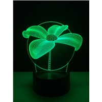 Lotus Flower 3D Night Light Table Desk 7 Color Changing illusion Lamp Child Home Bedroom Decor Christmas New Year Party Lighting
