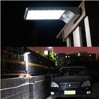 Outdoor Street Wall Lights 20~30W 450lm 36 LED Brightness Solar Powered Motion Sensor Garden Path Waterproof Security Lamp