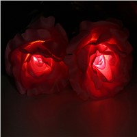 IP55 Waterproof Solar Power 3 Rose Flower LED Light Garden Outdoor Yard Path Park Lawn Lamp for Party Decorations