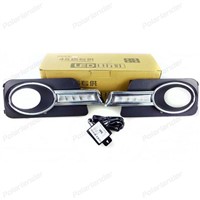 Daytime Running Lights white Daylight for V/W t/iguan 5 P/ics of Light 2010-2012 Fog head Lamp Waterproof car-styling