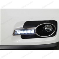 Waterproof car-styling Daytime Running Lights white Daylight for V/W t/iguan 5 P/ics of Light 2010-2012 Fog head Lamp