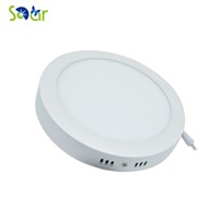 2pcs/lot Ultra-thin 6W/12W/18W Round Panel LED Aluminum LED Panel Light Surface Mounted Downlight ceiling down lamp AC85-265V