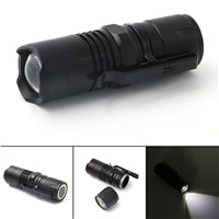4000 Lumens Flashlight  LED Torch Flash Light Camping Light Outdoor Lighting Zoomable mini Flashlight For 16340 Battery