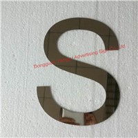 Customized 1mm thickness metal alphabet letters silver polished laser cutting stainless steel letters