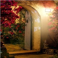 Solar Powered  Wall Light 35 LED 6W 600LM IP54 Light Control PIR Human Motion Sensor 4 Modes with USB Cable for Garden Pathway
