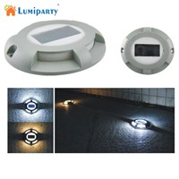 Lumiparty 4LED Solar Energy Underground Light IP65 Waterproof Spike Lamp Underwater Lamp