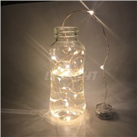 LED Copper wire Candle light string 2M Battery Powered Warm white Waterproof Indoor Xmas Holiday Decor Fairy  LED string lamp