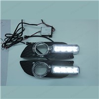 BOOMBOOST 1 pair 6000k12v daytime driving running lights auto lamp car accessory led light For Mitsubishi Lancer EX 2010-2012