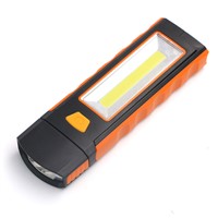 New arrival portable COB LED Flashlight Magnetic Working Inspection Lamp Pocket Light Hook Light linterna led Powered by 4AAA