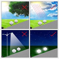 Outdoor 4Leds Solar Garden Buried Lamps landscape Underground Sun Light Waterproof IP68 Solar Lawn Garden Yard Light