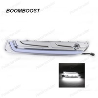 BOOMBOOST 2pcs/lot  drl daytime running light for Citroen C5 2013-2015 tube pipe led auto accessory