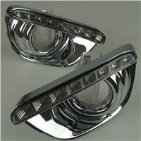 BOOMBOOST  Car DRL Daytime Running Lights for J/eep C/ompass 2011 -2015 with fog lamp LED Daylight