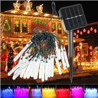 3.5 M 20 leds Ice Piton Shape LED Solar Garden String Lights Christmas Xmas Party Decorations Waterproof Solar Powered LED Lamp