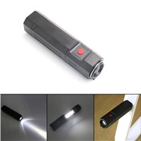 Portable led flashlight 4 mode LED COB LED Lights linterna led Camping Bicycle Pocket Lamp Magnetic and Hook Flashlight