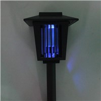 UV LED Solar Powered Yard Garden Lawn Light Anti Mosquito Insect Pest Bug Zapper Killer Trapping Lamp light control IP44