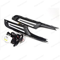 2 pcs/lot  Turning Signal Lighting Fog lamp Daytime Running Lights For V/olkswagen G/olf 7 2014-2015 LED DRL accessory
