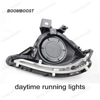 BOOMBOOST 1 pair Auto Car LED Light DRL Driving Daytime Running Lights Fog Lamps 12V For Mazda 2 2015