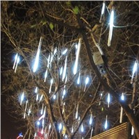 8pcs/lot Multi-color 30CM Meteor Shower Rain Tubes AC100-240V LED Christmas Lights Wedding Party Garden Xmas String Light