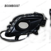BOOMBOOST 1set Daytime Running Light for Mazda 6 2014-2015 LED DRL Car Styling Fog Cover Front Lamp Auto Parts