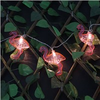 Red Flamingo LED Bulbs String Light Battery Opetated Creative Gifts Home Party Wedding Desk Cafe Decoration