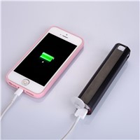 2 in 1 Function LED Flashlight Power Bank Built-in Rechargeable Battery 4 mode lighting Torch with USB Cable and Bag Black Torch