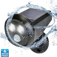 best waterproof outdoor solar wall light 2led Solar Powered PIR Motion Sensor Light led Wall Lamp Spotlight LED Night
