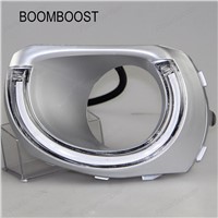 BOOMBOOST 2 pcs  LED Daytime Running Light For Subaru Outback 2010-2012  Led DRL fog lamp cover car styling accessories