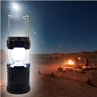 Classic style 6 LEDs Rechargeable Camping Light Collapsible Solar Camping Lantern Tent Lights for Outdoor Camping Hiking