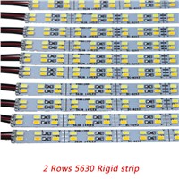20 pieces 1m 5630 led strip bar double row 144led white and warmwhite dc 12v cabinet lights no waterproof kitchen light