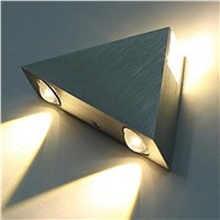 3W Aluminum Triangle LED Wall Mounted Lamp AC85-265V High Brightness LED Modern Home lighting indoor/outdoor decoration light