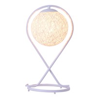 220v EU plug table lamp Rattan Ball design Takraw night light for Bedroom Bedside living room indoor lighting Diameter 20cm