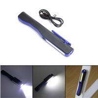 Pen Work Light Pocket Flashlight Super Bright Magnetic Base COB Portable Handy LED Work Lamp Pen Light Lanternas + USB Cable