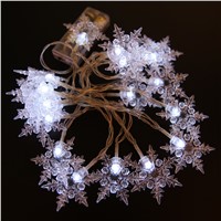 2M 20LED Snow Battery Box Fairy String Light Wedding Garden Holiday Party Christmas Decoration Light  #LO