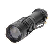 Zoomable 2500LM CREE Q5 LED Flashlight 3 Modes Aluminum Alloy Flashlight Torch Lamp By AA/14500 Battery