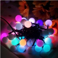 Globe 6.5M 30 LED Ball String Lights Solar Powered Christmas Light Decorative Lighting for Home Garden Patio Party Decorations